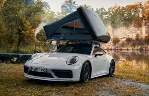 Zamiast kampera weź Porsche. Nowy namiot dachowy