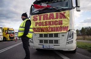 Kolejka tirów do Ukrainy na 2 tygodnie. Trwa protest przewoźników.