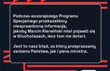 Kanał Zero przeprasza ministra Marcina Kierwińskiego za wczorajszą...