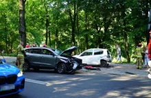 Poranny karambol na al. Wojska Polskiego w Olsztynie [ZDJĘCIA]