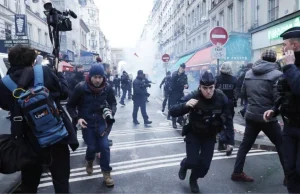 Francja: Na demonstracji przeciwko przemocy policji ranni zostali policjanci -
