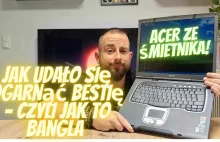 Bestia nie laptop - czyli ACER ze śmietnika z Radeonem 9700 w akcji. - YouTube