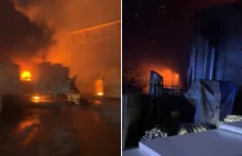 Płonie zakład meblarski w Kaninie. Na miejscu ok. 100 strażaków
