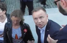 Prezydent cucił omdlałą na wiecu w Lęborku kobietę!