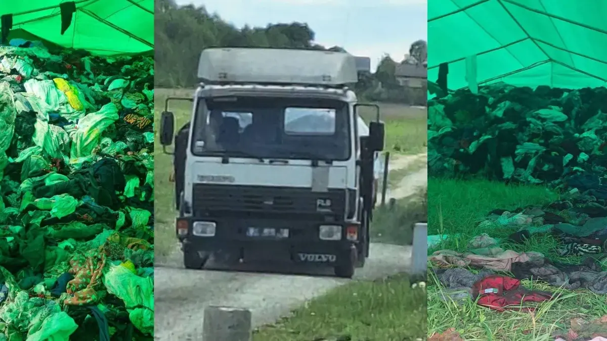 Afera w Biłgoraju Odpady tekstylne są podrzucane pod granicę.