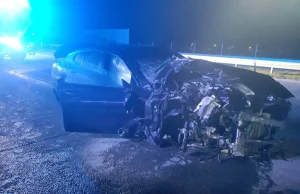 Relacje świadków wypadku na autostradzie A1. "Ten widok kuli ognia z samochodu..