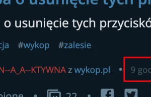 Prośba o dodanie "timestamp" do artykułów na głównej i w wykopalisku