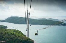 Najdłuzsza kolejka linowa na świecie Hon Thom w Phu Quoc