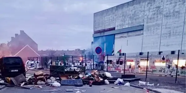 Setka pro-palestyńskich aktywistow zdemolowała sprzęt wojskowy dla Ukrainy (BEL)