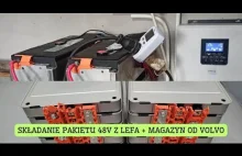 Budowa magazyny z ogniw od Nissan Leaf + jak działa magazyn 11kWh na ogniwa od V