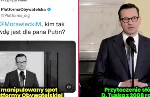 PO skasowała swój spot na Twitterze. Morawiecki wypunktował kłamstwo