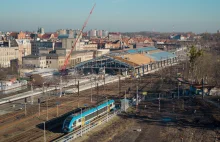 Zaawansowane prace przy modernizacji zabytkowej stacji kolejowej w Bytomiu