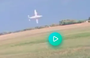 Chrcynno - nagranie momentu katastrofy samolotu
