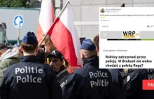 Rolnicy w Brukseli "osaczeni", bo "chodzili z polską flagą"? Policja wyjaśnia...