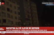 Turcja nowe silniejsze trzęsienie ziemi o sile 6,4 miało miejsce kilka minut tem