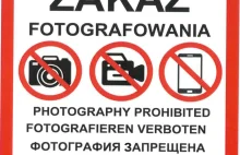 Zakaz fotografowania wkrótce wejdzie w życie