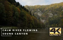 Calm River Flowing Sound Canyon 4K Nature Water Sound, White Noise for Sleep - Y