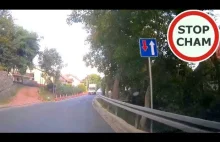 Kolizja na zwężeniu jezdni - no i kto tu zawinił?