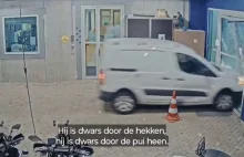 Polak w Holandii ukradł furę i wjechał w komisariat