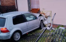 Ponad 1,5 promila i wjazd wprost do czyjegoś domu!