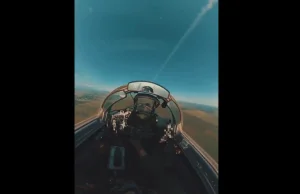 Ukraiński myśliwiec MiG-29 w akcji. Rosyjski dron był bez szans