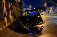 Pijany ukrainiec przefrunął przez rondo. 30-latek miał ponad promil