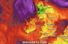 Irlandzka mapa pogody na kolejnych kilka dni