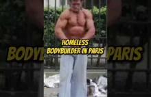 Bezdomny kulturysta z Paryża.