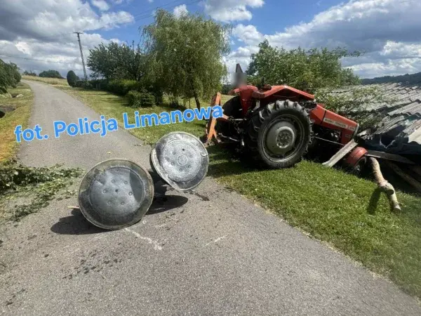 Wypadek rekordzisty z 8 promilami za kierownicą ciągnika