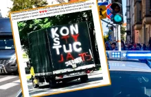 Ktoś ukradł ciężarówkę z napisem Konstytucja w Katowicach. Później oddał