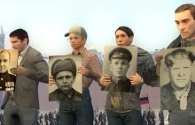 „Nieśmiertelny pułk”, zamiast maszerować po Moskwie, odbył się w... Minecrafcie
