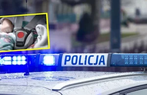 Niemowlę zatrzaśnięte w aucie. Policjanci wybili szybę