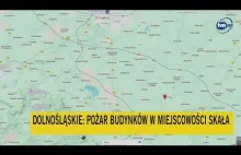 Pożar w Skale. Na miejscu są antyterroryści. #pożar #Skala #Jawor #gaszenie #ofi