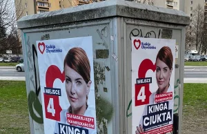 Arogancja władzy widoczna na ulicach: nielegalnie naklejone plakaty wyborcze