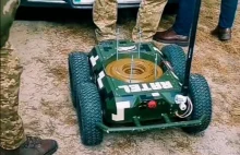 Ukraina rozpoczyna masową produkcję kołowych robotów-kamikadze WIDEO