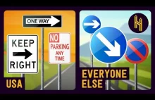 Dlaczego znaki drogowe w USA wyglądają inaczej