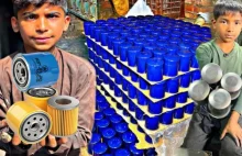 Proces produkcji filtra oleju w Pakistanie