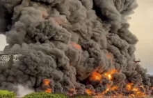 Ukraiński sztab: Panika po pożarze bazy paliw w Sewastopolu