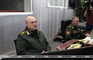 Łukaszenka w bunkrze przemówił przed kamerą. Z trudnością