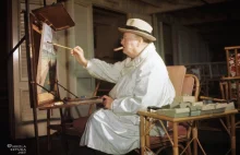 Winston Churchill jako artysta, którego dzieła kolekcjonuje Angelina Jolie!