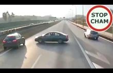 Zatrzymała się w poprzek autostrady A1