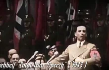 Przemówienie w Pałacu Sportu, Joseph Goebbels, 18 lutego 1943 (w kolorze)