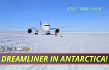 Pierwsze lądowanie Dreamlinera na Antarktydzie.