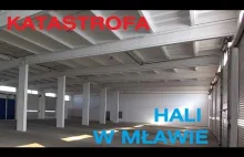 Wyjaśnienie prawdopodobnej przyczyny zawalenia fragmentu dachu hali w Mławie