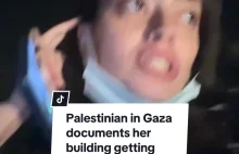 Palestyńczycy pokazują sytuacje w Gazie