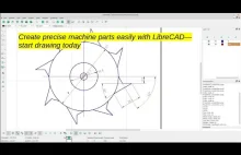 LibreCAD for Beginners: Drawing a Machine Part