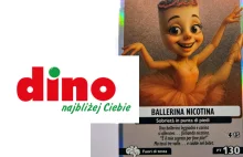 Dziecko kupiło w Dino karty z papierosem jako postacią - dział gazet dla dzieci