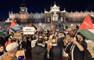 Kraków. Protest Palestyńczyków na Rynku w "Światowym Dniu Dżihadu"