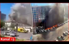 Noworosyjsk w Rosji pod ciężkim atakiem dronów: budynki i samochody płoną