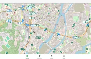 Świetna mapa z położeniem GPS tramwajów i autobusów.